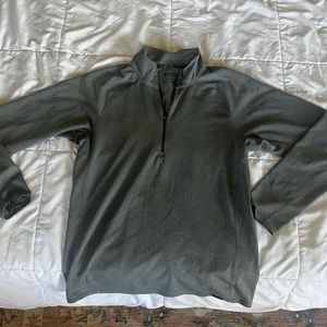 Patagonia Men’s Gray Midweight Capilene Baselayer Zip-Neck Top